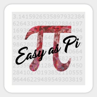 Easy as Pi Sticker